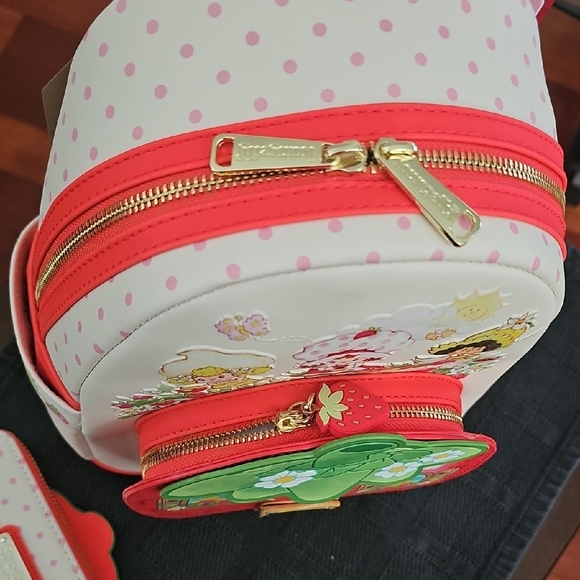 Loungefly Strawberry Shortcake Mini Backpack and Wallet - Picture 6 of 10